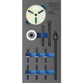   BGS technic Vložka do dielenského vozíka 1/3: sada náradia na remenicu pre kľukový hriadeľ | pre MINI Cooper motory W11 (BGS 9808)