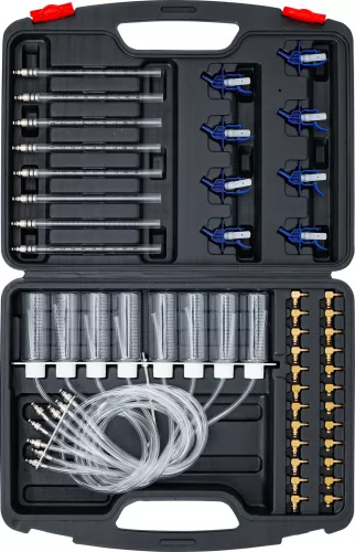 BGS DIY Sada na skúšku vstrekovania pre common rail | s 32 adaptérmi (BGS 98106)