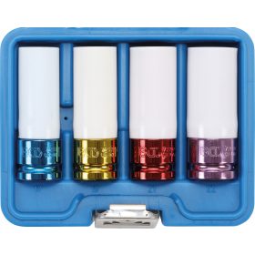   BGS technic Sada nástrčných hlavíc | 12,5 mm (1/2") | 17 / 19 / 21 / 22 mm | 4-dielna (BGS 9847)