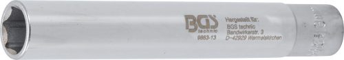 BGS technic Nástrčná hlavica šesťhranná, extra predĺžená | 10 mm (3/8") | 13 mm (BGS 9863-13)