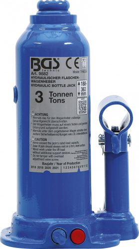 BGS technic Hydraulický zdvihák | 3 t (BGS 9882)