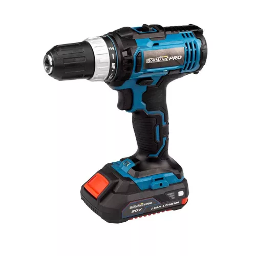 BORMANN Pro AKUMULÁTOROVÝ VŔTAK ,  20V, Li-Ion, 2 RÝCHLOSTI-35Nm- 1x1.5Ah PRO, S KUFROM (BBP3000)