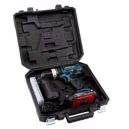 BORMANN Pro AKUMULÁTOROVÝ VŔTAK ,  20V, Li-Ion, 2 RÝCHLOSTI-35Nm- 1x1.5Ah PRO, S KUFROM (BBP3000)