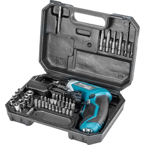 BORMANN Pro AKUMULÁTOROVÝ VŔTAK  3,6V Li-ion, 4Nm, 0-200 ot/min, PRO, S PRÍSLUŠENSTVOM A KUFROM (BBP3010)