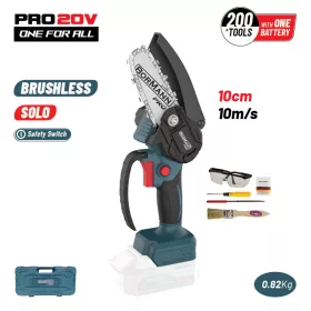   BORMANN Pro akumulátorová reťazová píla na konáre 20 V, lišta 10 cm, bez batérie a nabíjačky (BBP3914C)
