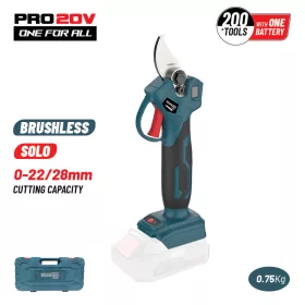   BORMANN Pro BBP4128C akumulátorové záhradnícke nožnice 20 V, bezuhlíkové, kapacita 0–22/28 mm, 1 kg, BMC, telo stroja (BBP4128C)