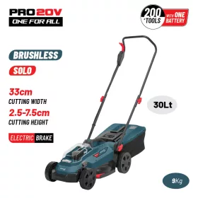   BORMANN Pro akumulátorová kosačka s bezuhlíkovým motorom, 20 V, 33 cm, bez batérie a nabíjačky (BBP4170)