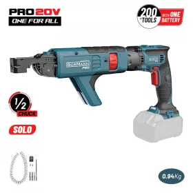   BORMANN Pro akumulátorový skrutkovač na sadrokartón 20 V, 4000 ot./min, telo (BBP5155)