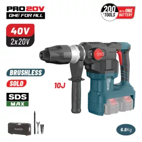   BORMANN Pro akumulátorové vŕtacie kladivo SDS Max 40 V, 10 J, 6 rýchlostí (BBP5370)
