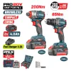 BORMANN Pro BBP5431X44T2CA akumulátorová sada: príklepový vŕtací skrutkovač a rázový uťahovač, bezuhlíkový motor