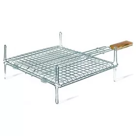   BORMANN INOX GRIL DVOJITÁ DRÁTKOVÁ MŘÍŽKA L35xŠ25cm S NOHAMA (BBQ1004)