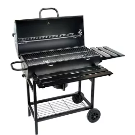   BORMANN ELITE Gril na drevené uhlie 70x35 cm S POKRÝM, BOČNÝM A PREDNÝM STOLOM, TEPLOMEROM A 2 KOLIESKAMI (BBQ1172)