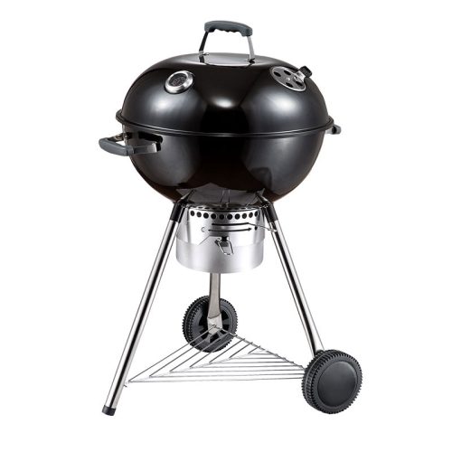 BORMANN ELITE GRIL NA DŘEVĚNÉ UHLÍ S PRŮMĚREM 57cm, S VÍČKEM, ODSÁVAČEM POPELŮ A TEPLOMĚREM (BBQ1900)