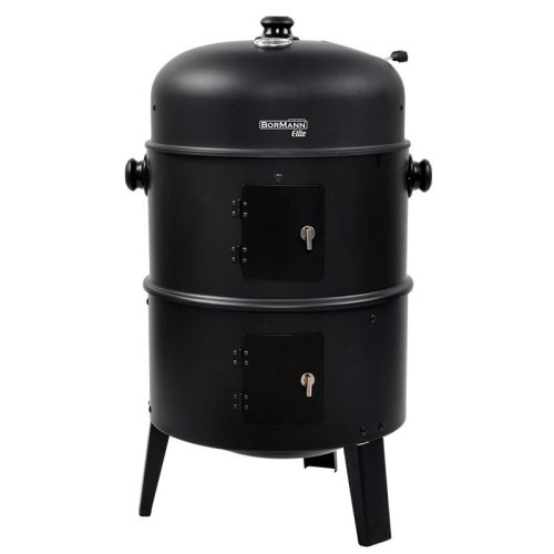 BORMANN ELITE  2-v-1 gril/údiareň na drevené uhlie s kolieskami  (BBQ1970)