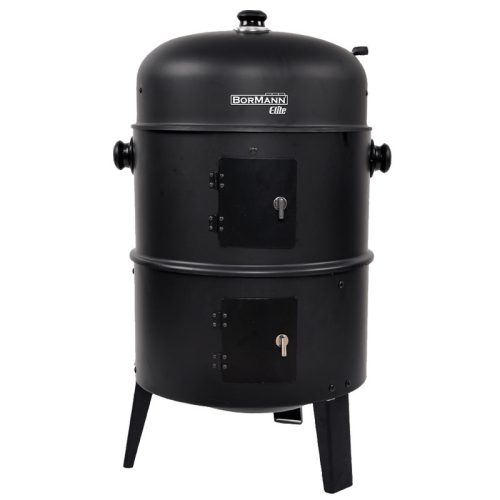 BORMANN ELITE  2-v-1 gril/údiareň na drevené uhlie s kolieskami  (BBQ1970)