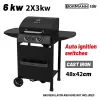 BORMANN ELITE BBQ6020 FORGE záhradný plynový gril s 2 horákmi a liatinovými roštami (BBQ6020)