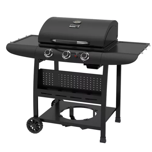 BORMANN ELITE BBQ6030 FORGE záhradný plynový gril s 3 horákmi a liatinovým roštom (BBQ6030)