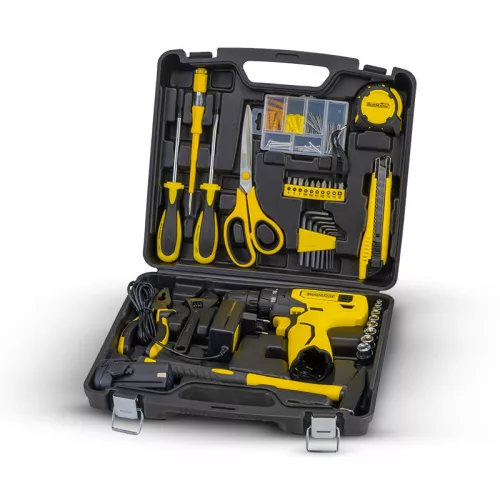 BORMANN Lite AKU VŔTAČKA Li-Ion 12V,BMC SADA SO 128 ks NÁRADIA, 1X1,5Ah, 20Nm (BCD2020)