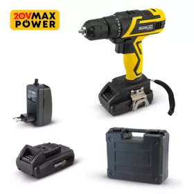   BORMANN Lite AKUMULÁTOROVÝ  VRTAK 20V, 31Nm, 2 RÝCHLOSTI 0-350/0-1300rpm, 1x1,5Ah, BMC KOFRE (BCD2600)