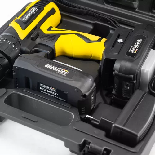 BORMANN Lite AKUMULÁTOROVÝ  VRTAK 20V, 31Nm, 2 RÝCHLOSTI 0-350/0-1300rpm, 1x1,5Ah, BMC KOFRE (BCD2600)