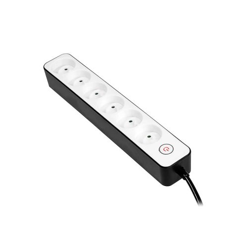 BORMANN SCHUKO predlžovací kábel  6-zasuvkamy  , 3x1,5mm W/ SPINAC (BCR1013)