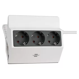   BORMANN 3-cestná elektrická predlžovacia zásuvka, 3 zásuvky, klips, kábel 3×1,5 mm, 3 m (BCR1050)