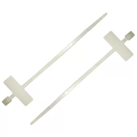   BORMANN Pro ZNAČKOVÉ KABELOVÉ VIAZAČKY 25x8mm, 2,5x100mm BIELE 100ks. (BCR5170)