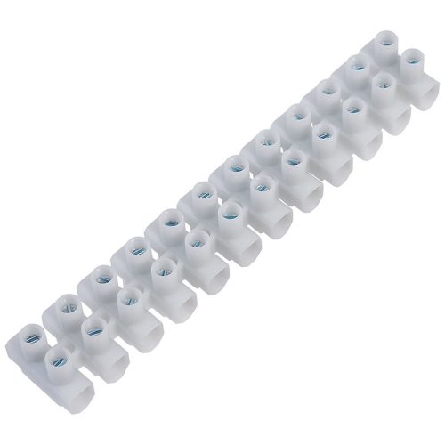 BORMANN Pro SVORKOVNICA POLYPROPYLÉN 4mm2, 3A, 12 POZÍCIÍ, TYP H, BIELA (BCR5177)