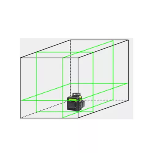 BORMANN Pro 3D SAMONIVOVACÍ LASEROVÁ LEVEL, ZELENÝ LASEROVÝ LEVEL, 12 RIADKOV, 30m (BDM6900)
