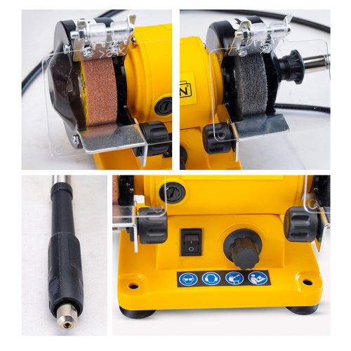 BORMANN MINI STOLNÁ BRÚSKA S FLEXIBILNÝM HRIADEĽOM Φ75mm, MINI, 120W S FLEXIBILNÝM HRIADEĽOM (BDT1200)