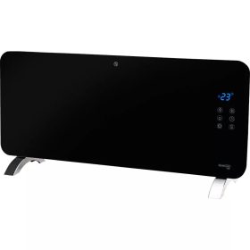   BORMANN ELITE Konvektorový ohřívač 2000 W, tvrzené sklo, 2 režimy, LED displej, termostat, časovač, dálkový ovladač (BEH5250)