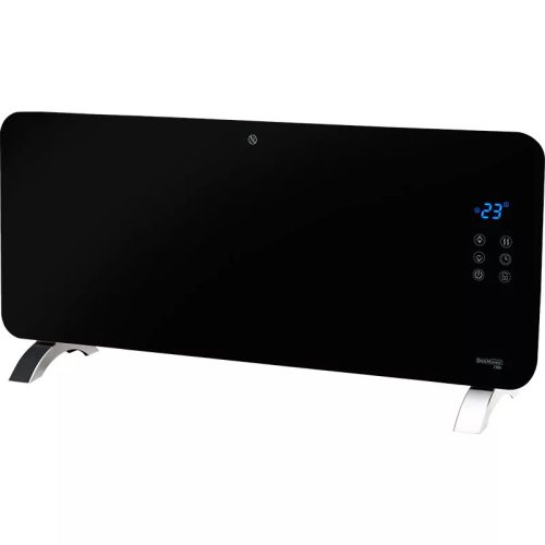 BORMANN ELITE Konvektorový ohřívač 2000 W, tvrzené sklo, 2 režimy, LED displej, termostat, časovač, dálkový ovladač (BEH5250)