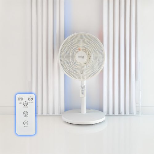BORMANN ELITE PODLAHOVÝ VENTILÁTOR 45W , DIAĽKOVÉ OVLÁDANIE , DIA: 30cm , BIELA (BFN4015)