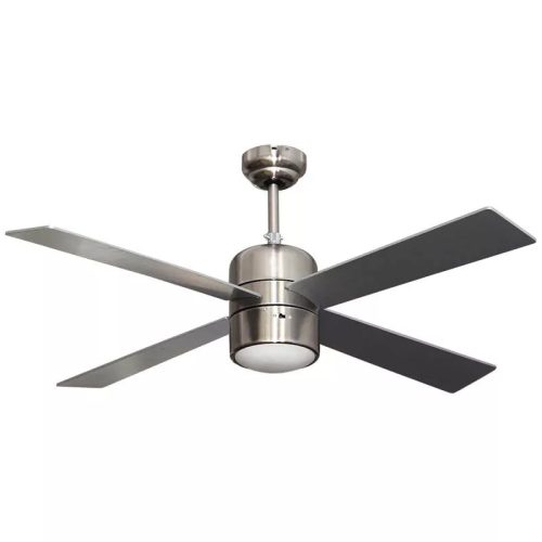 BORMANN ELITE Stropní ventilátor 70 W, 120 cm, stříbrný s dálkovým ovladačem a světlem (BFN6110)