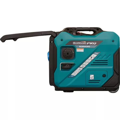 BORMANN Pro invertorový benzínový generátor 5000 W, 223 cm³, elektrický štart, diaľkové ovládanie, ATS a kolesá (BGB2050)