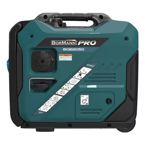 BORMANN Pro invertorový benzínový generátor 5000 W, 223 cm³, elektrický štart, diaľkové ovládanie, ATS a kolesá (BGB2050)