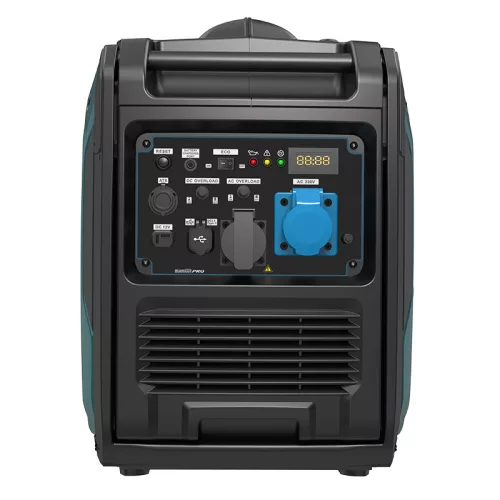 BORMANN Pro invertorový benzínový generátor 5000 W, 223 cm³, elektrický štart, diaľkové ovládanie, ATS a kolesá (BGB2050)