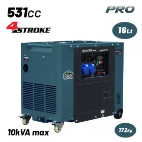   BORMANN Pro dieselový generátor 6500 W, motor 531 cm³, elektrický štart (BGB9770)