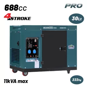   BORMANN Pro trojfázový dieselový generátor 8000 W, motor 688 cm³, elektrický štart (BGB9783)