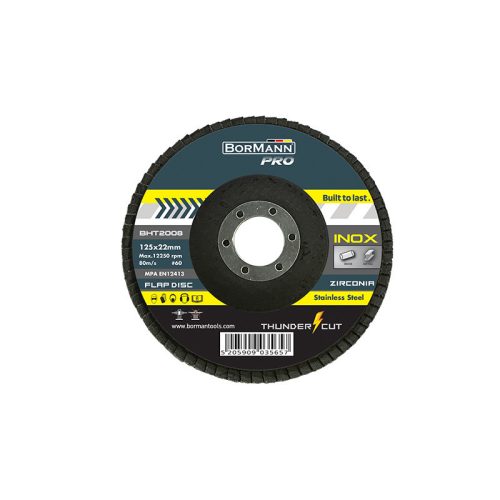 BORMANN Pro Rezný kotúč  ''THUNDER-CUT" INOX Φ125x22 #60 (BHT2008)