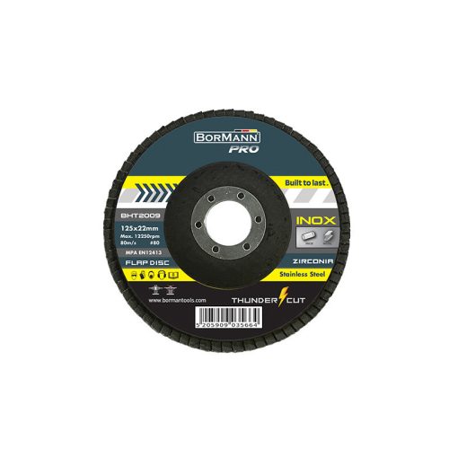 BORMANN Pro Rezný kotúč  ''THUNDER-CUT" INOX Φ125x22 #80 (BHT2009)