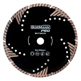   BORMANN Pro diamantový pílový kotúč TROJUHOLNÍK TURBO Φ115x2,0x22,2 mm, segment 8 mm (BHT2070)