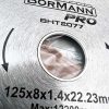 BORMANN Pro  Diamantový kotúč EXTRA ČISTÝ REZ Φ125x1,4x22,2mm 8mm  (BHT2077)