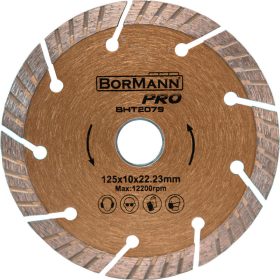   BORMANN Pro DIAMANTOVÝ PÍLOVÝ KOTÚČ  , TURBO Φ125X1,4X22,2mm 10mm (BHT2079)