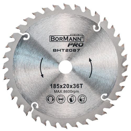 BORMANN Pro DIAMANTOVÝ PILOVÝ DISK RÝCHLY REZ NA DREVO Φ185x20mm 36Z (BHT2087)