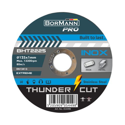 BORMANN Pro REZNÝ KOTÚČ INOX EXTREME Φ125x1mm 50ks (BHT2225)