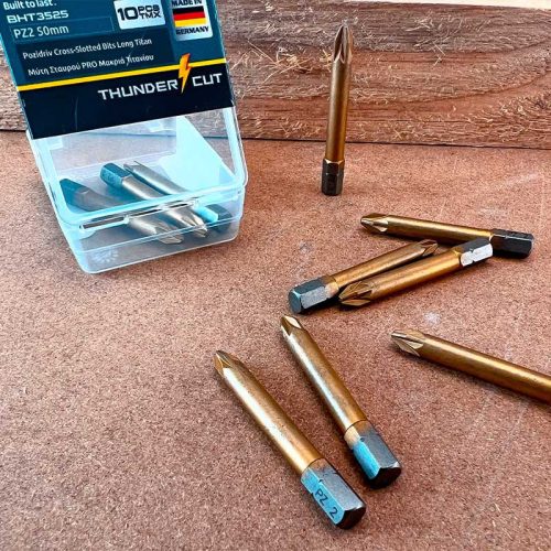 BORMANN Pro PZ BITY KRÍŽOVÉ 50mm DLHÉ TiN 1/4' C6,3 10 ks (BHT3525)