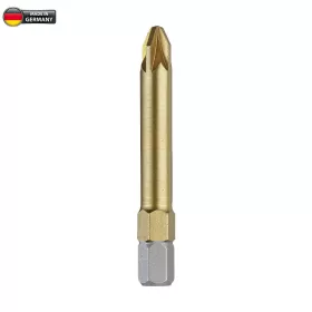   BORMANN Pro PZ BIT KRÍŽOVY 50mm DLHÉ TiN 1/4' C6,3 10 ks (BHT3526)