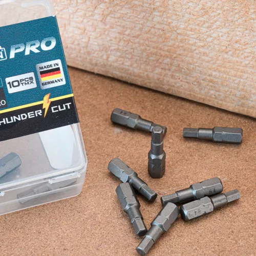 BORMANN Pro – Imbusové bity SW 4 × 25 mm, 10 ks  (BHT3538)