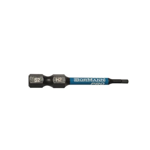 BORMANN Pro ŠESŤHRANOVÝ NÁRAZOVÝ BIT S2 X-PRO H2x50mm 2ks (BHT3680-2)